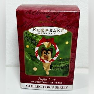 Hallmark Keepsake Ornament Puppy Love 2000 - 10th in series brand new